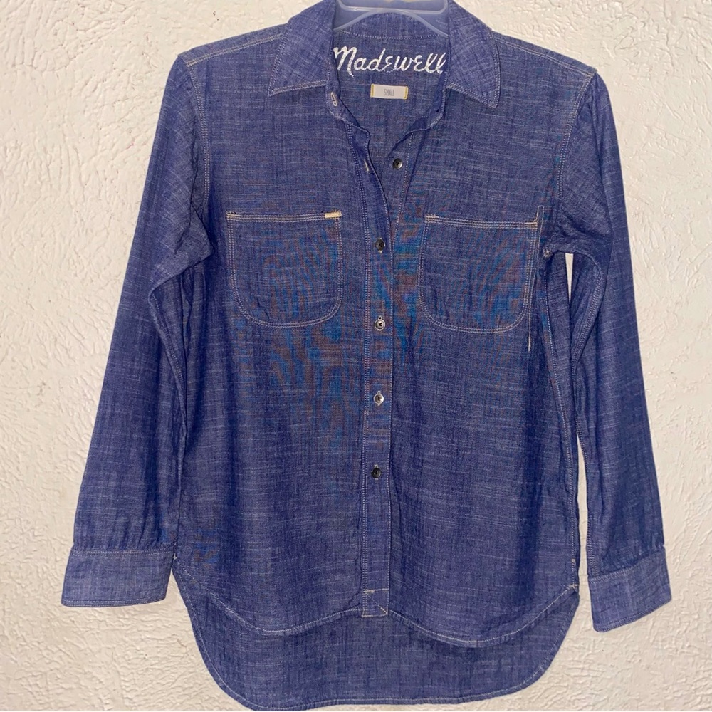 Madewell Blue Button Down Shirt